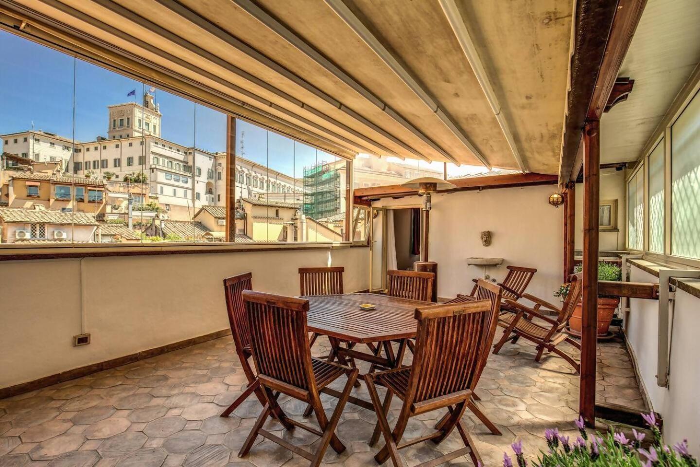 Attic With Terrace By Trevi Fountain Apartment Rome Luaran gambar
